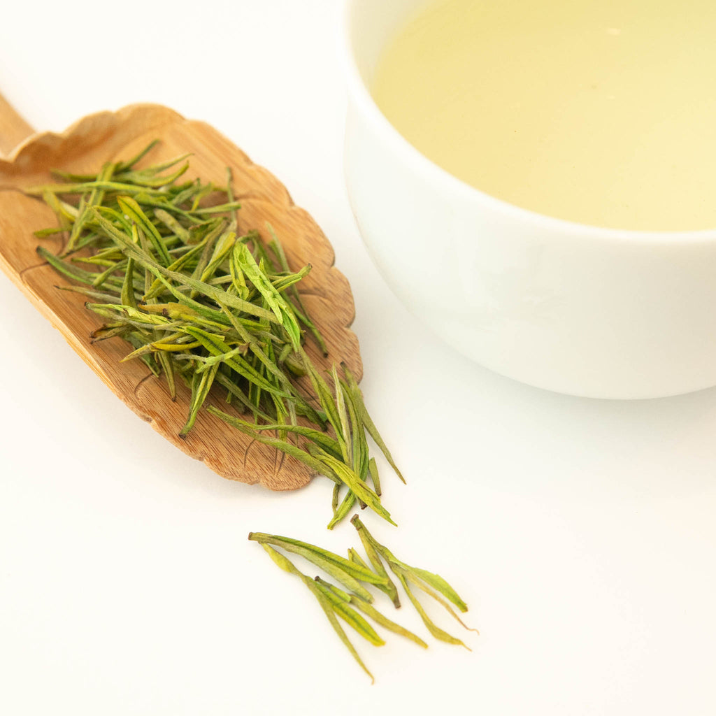 ic: Anji Bai Cha, a premium spring green tea from China.