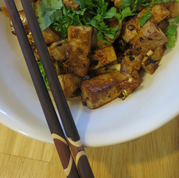 Photo of tofu in a bowl 