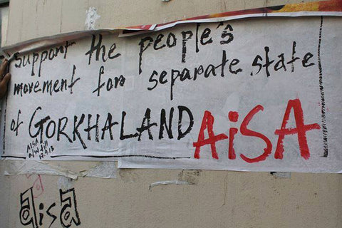 Sign in Darjeeling, India 