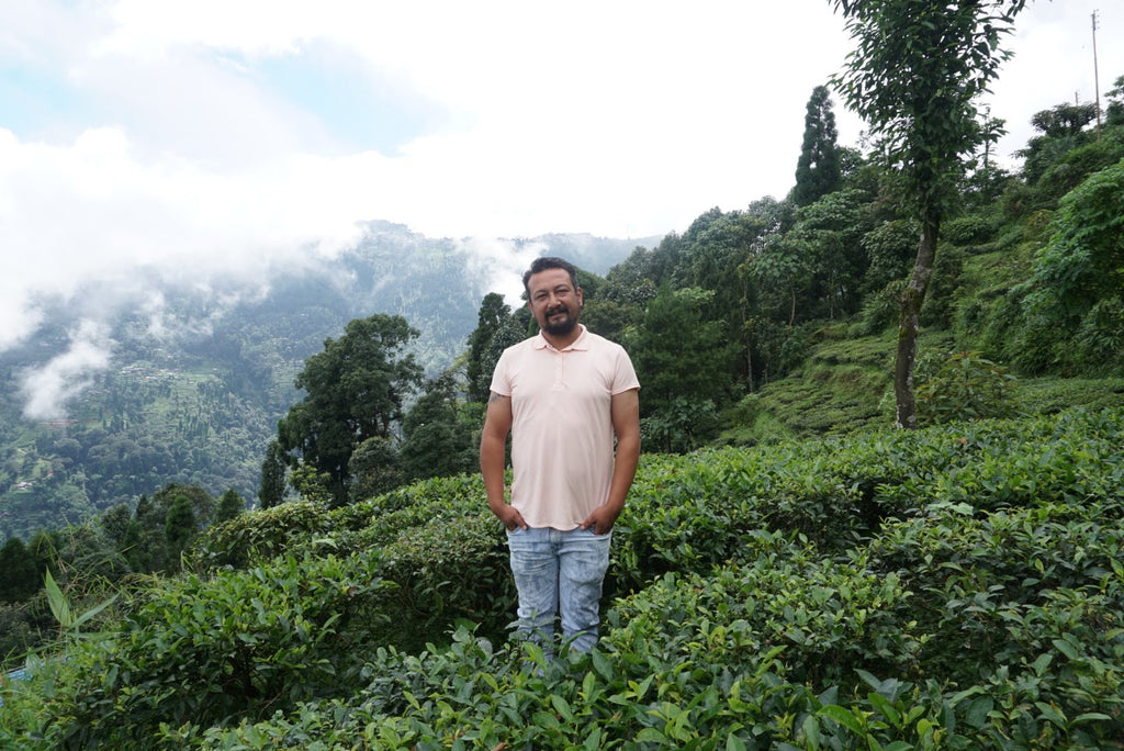 Bhawesh Niroula at Niroula Tea Factory, Darjeeling