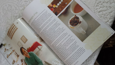 Photo of Happy Earth Tea Article in Rochester Magazine 