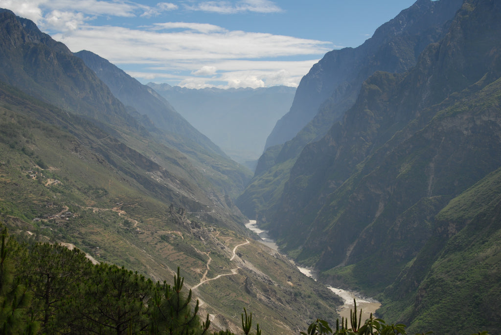 Leaping Tiger Gorge in Yunnan.