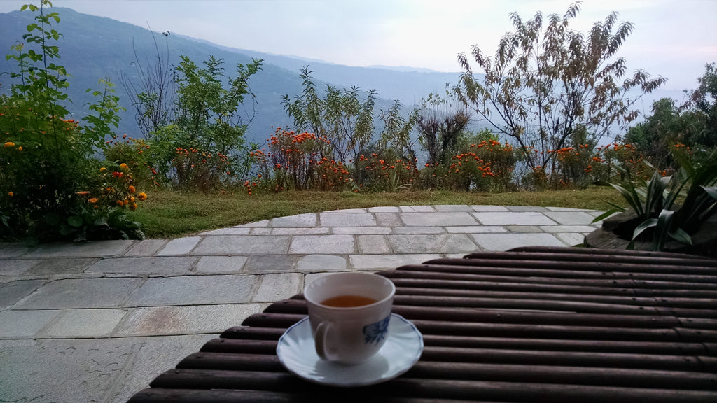 Morning cuppa at Jun Chiyabari.