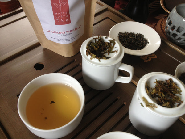 cups of Darjeeling tea