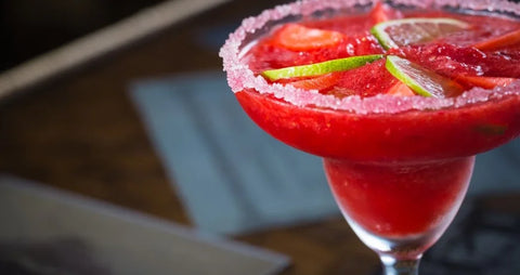 home made strawberry margarita