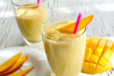 smoothie made from pulpa de mango