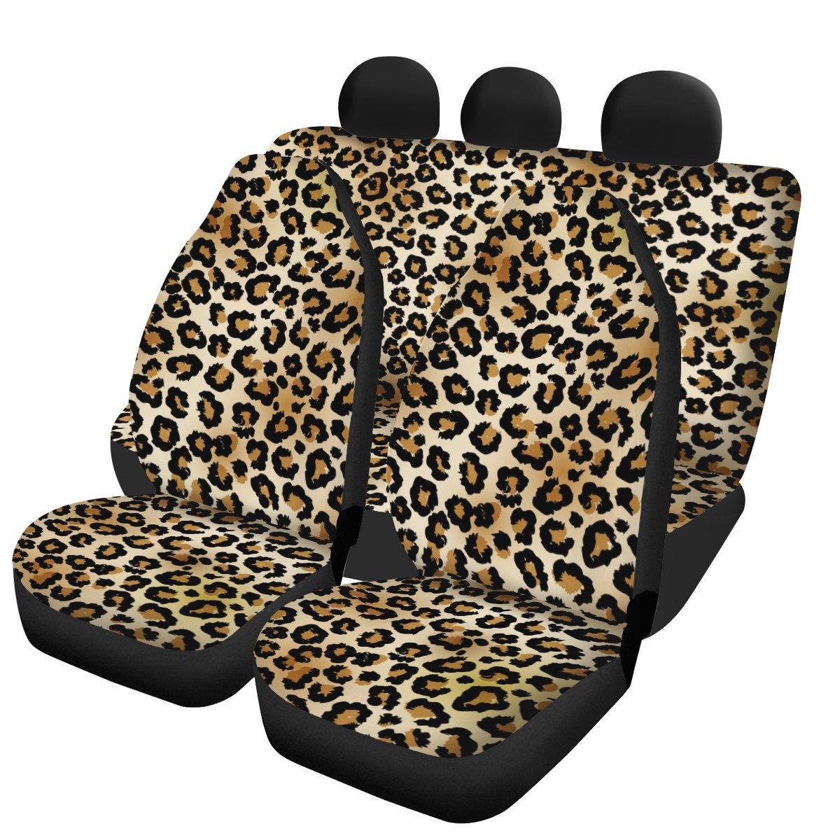 Shop Leopard Custom 4pcs Car Seat Covers Noxfan