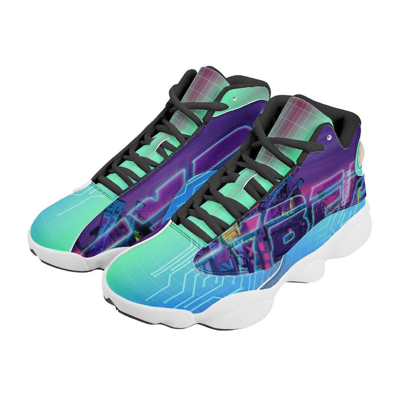 Shop Cyberpunk Custom Basketball Sneaker - Blue | NOXFAN - noxfan