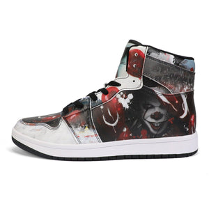 Pennywise High Top Leather Sneaker - Black | NOXFAN - noxfan