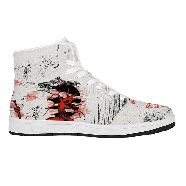 Sleepy Hollow High Top Leather Sneaker - White | NOXFAN - noxfan