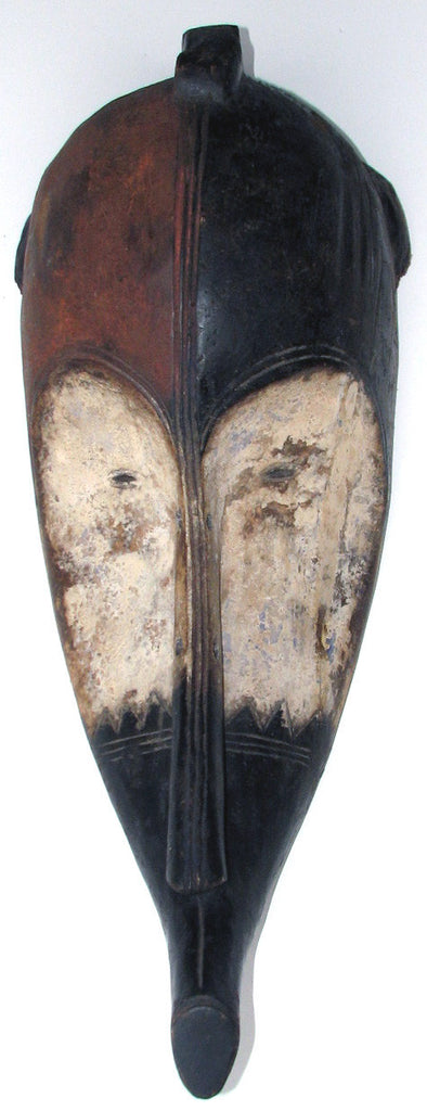 Fang Mask Brown-Black-and-White | ArtTribal.com