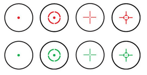 red dot sights reticles