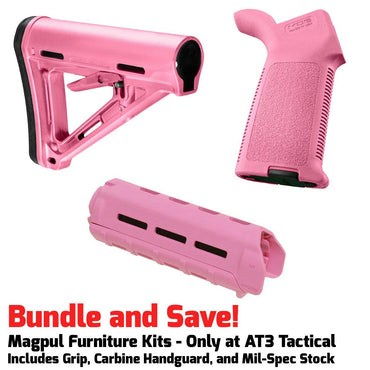 pink ar 15 furniture | pink magpul furniture kit | at3 tactical