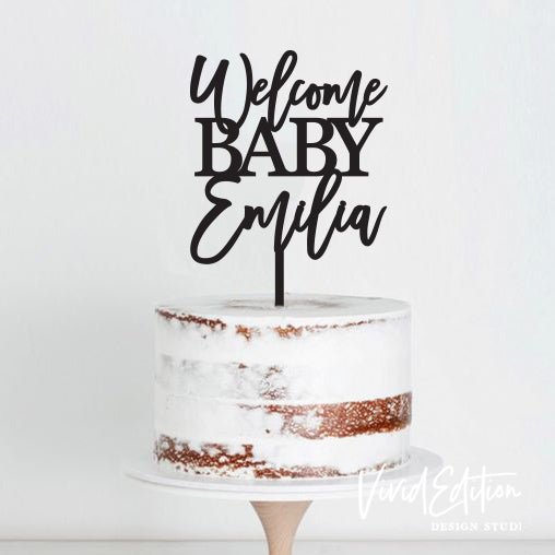 Baby Shower Cake Topper, Oh Baby Gender Reveal, Personalized Wood and  Acrylic – VividEditions