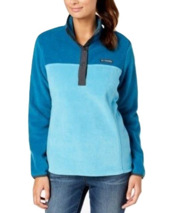 columbia three lakes half snap fleece lightweight jacket