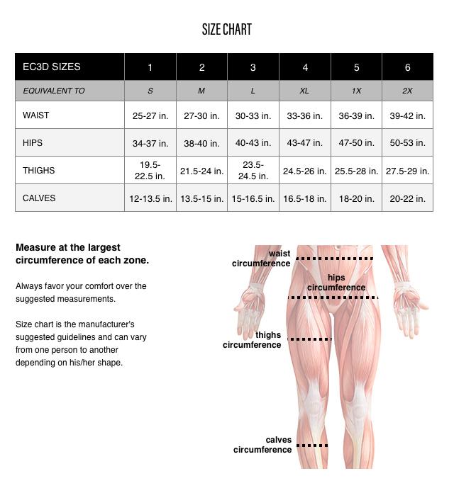 shorts size chart