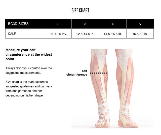 ec3d calf size chart