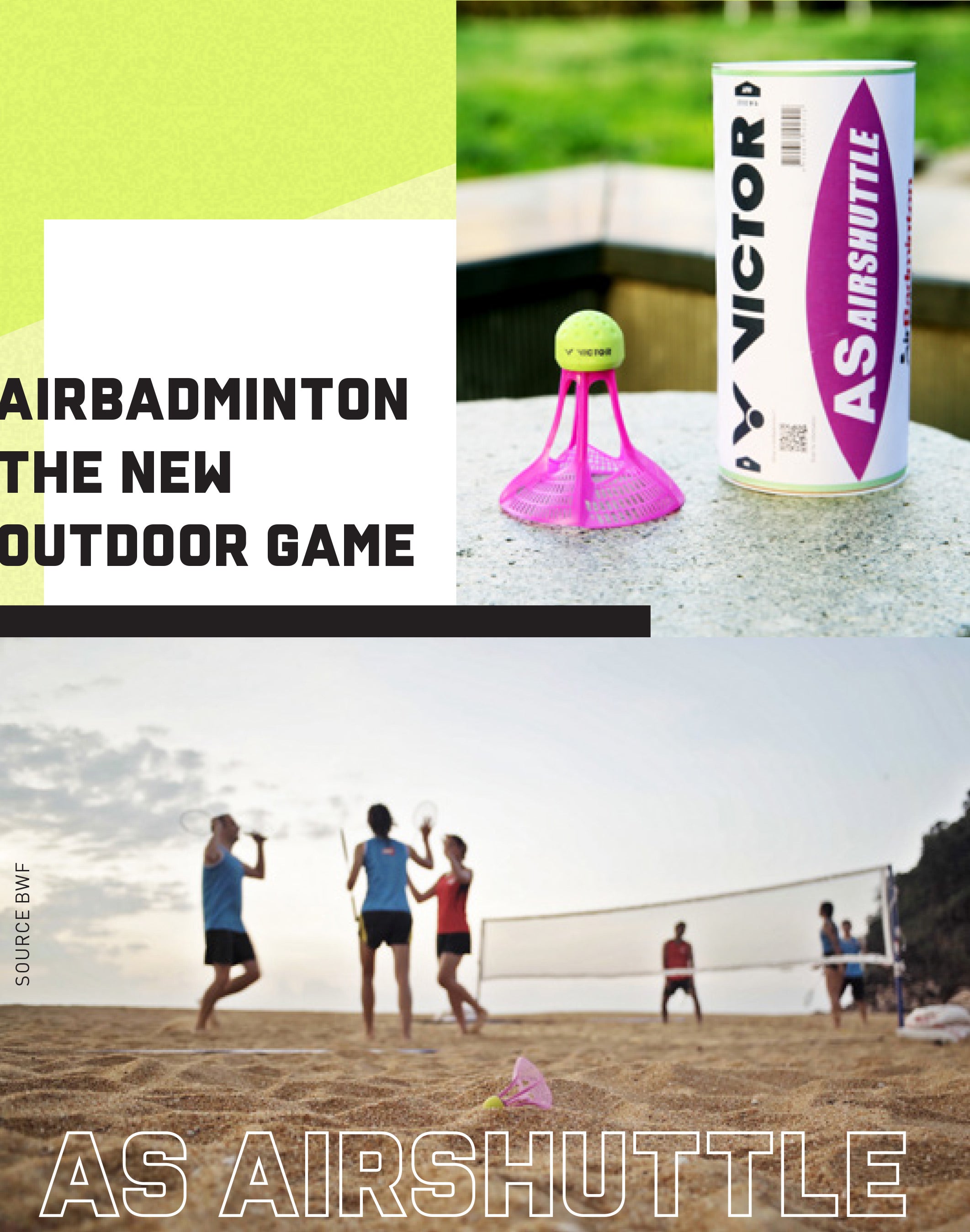 Airbadminton game