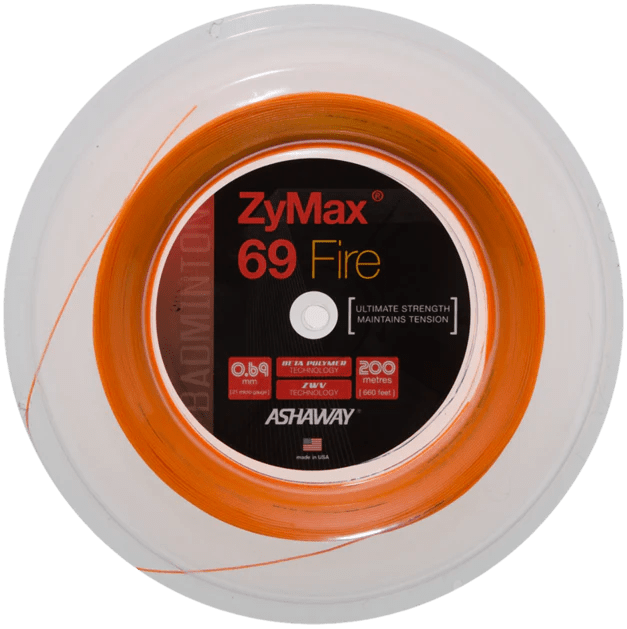 Ashaway ZyMax 68 TX Yellow Badminton String Reel 200m – Sports Virtuoso