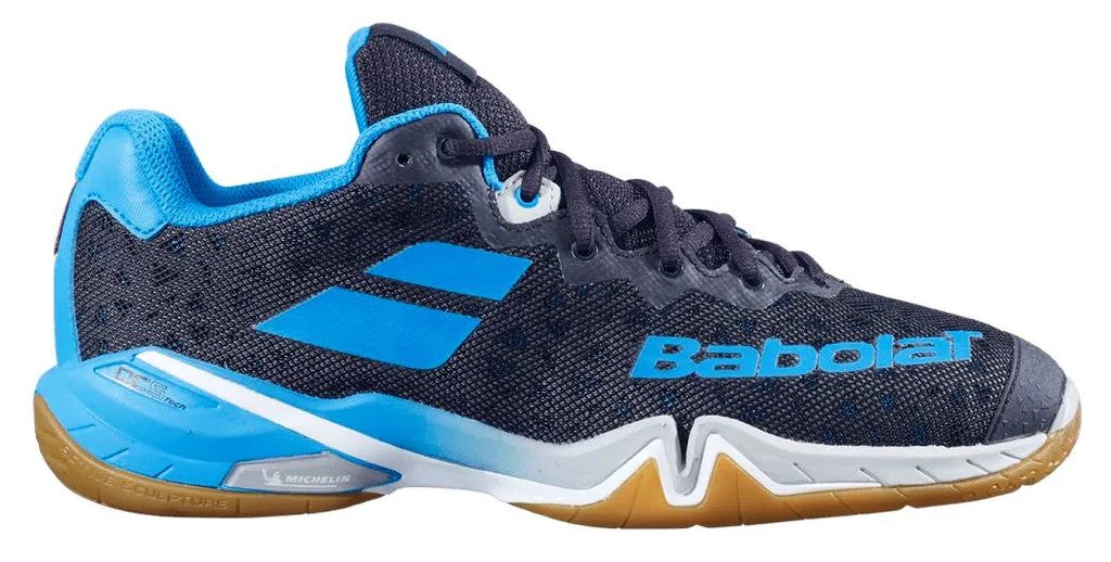 Babolat Shadow Tour Estate Blue Canary Yellow Women s Court Shoe