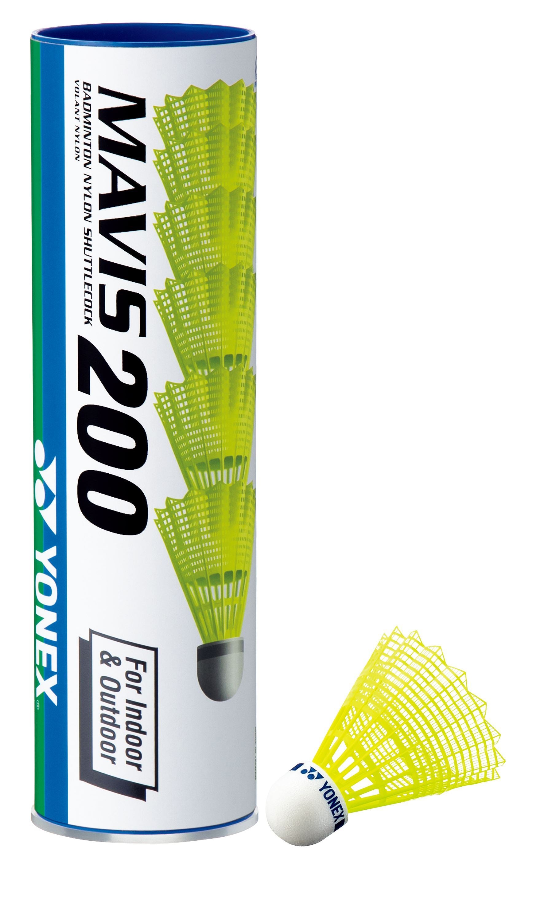 Yonex Mavis 350 Nylon Shuttle 1/2 dozen (6 in the tube) - Blue Cap