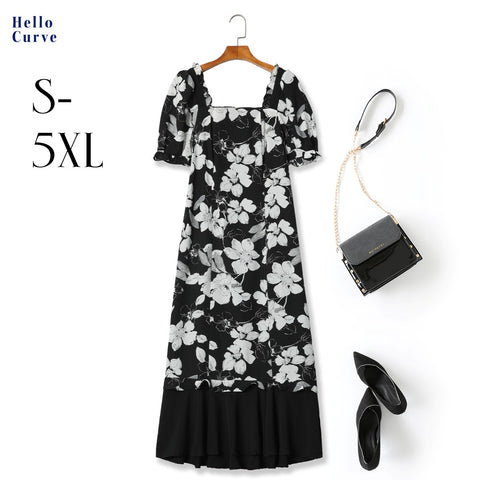 floral prints plus size dresses