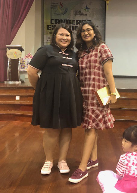 Women Wearing Plus Size Cheongsam in Singapore