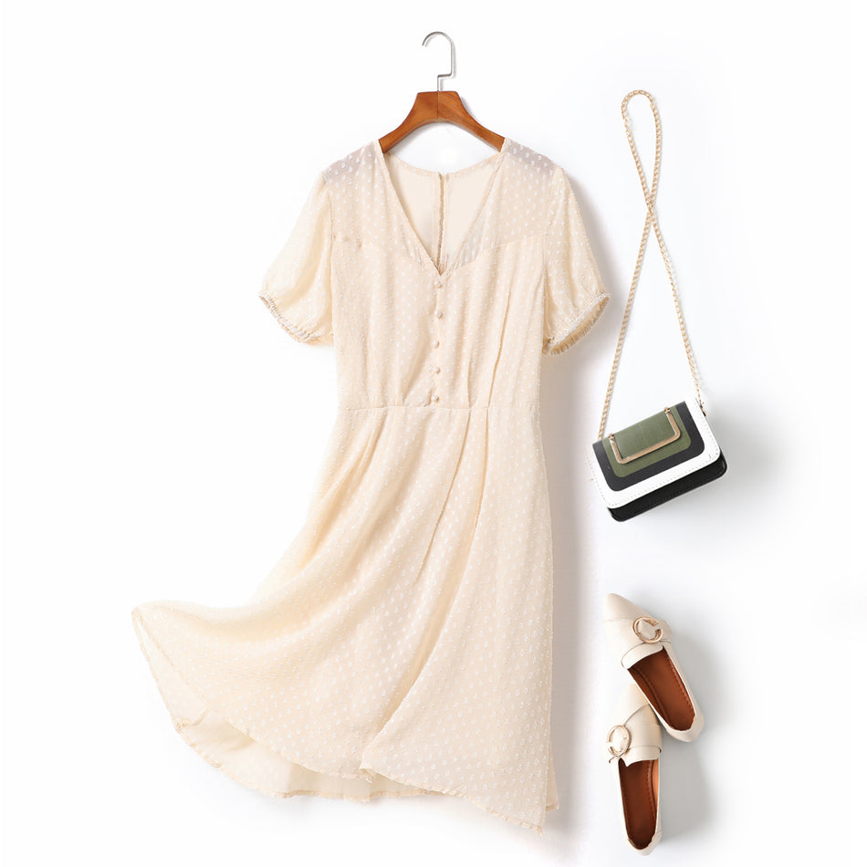 beige dress for plus size