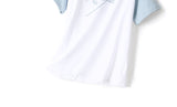 Raelyn Plus Size Raglan Short Sleeve T Shirt Top and Shorts Set (Black, Blue)