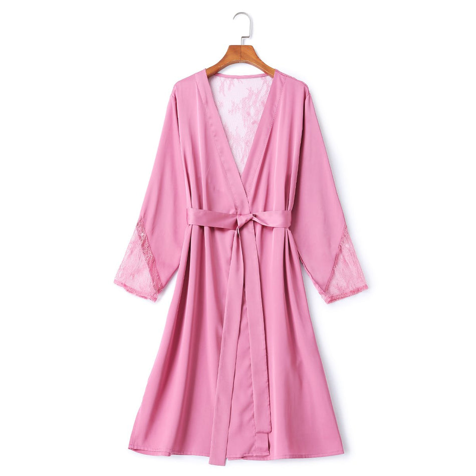 Gwyneth Plus Size Lingerie Slip Dress with Matching Kimono Jacket ...