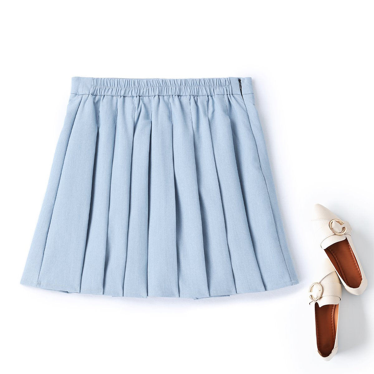 Genevie Plus Size Pleat Mini Skirt– Hello Curve