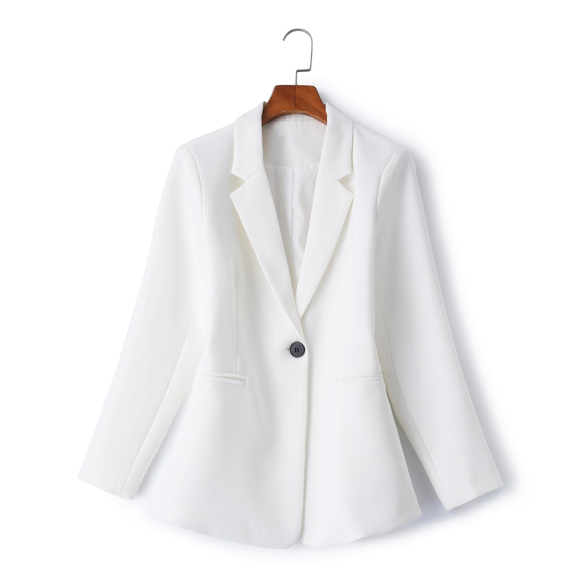 Carmen Plus Size White Blazer– Hello Curve