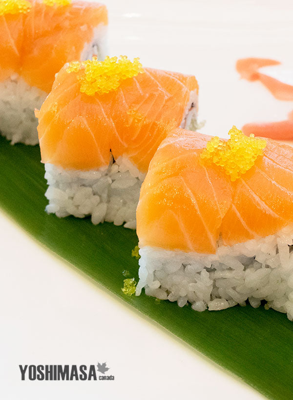 Sushi Roll in a sushi case