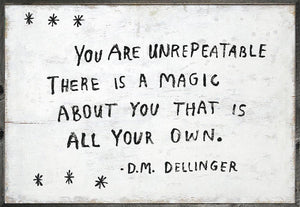 You Are Unrepeatable Framed Art Print - The Zoo Gallery