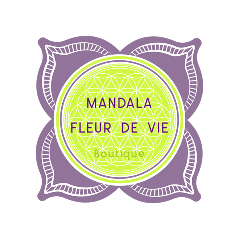 Coupelle mandala fleur de vie rose violette - Un grand marché