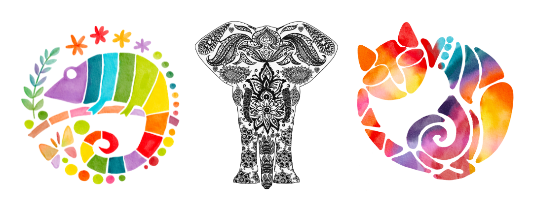 Coloriage mandala animaux