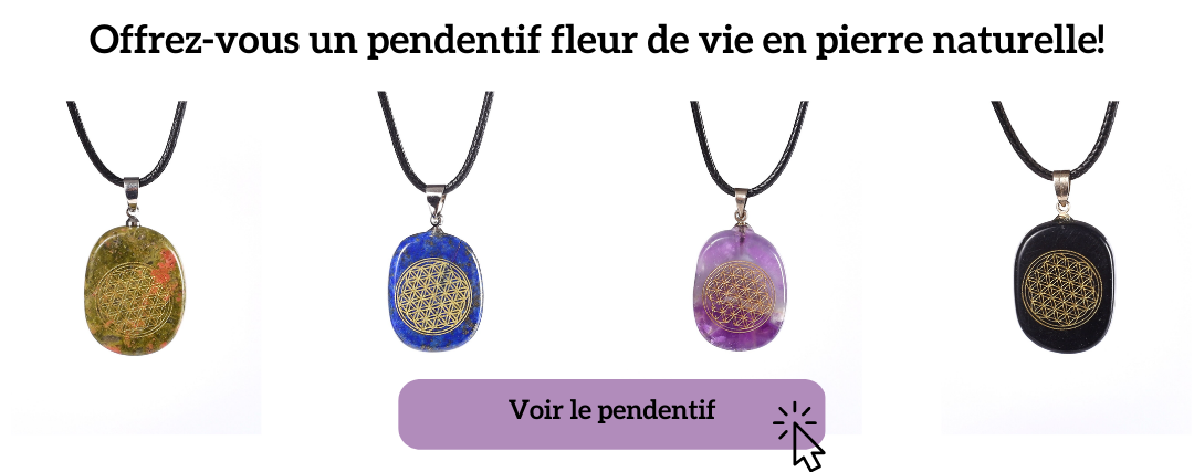 pendentif fleur de vie 