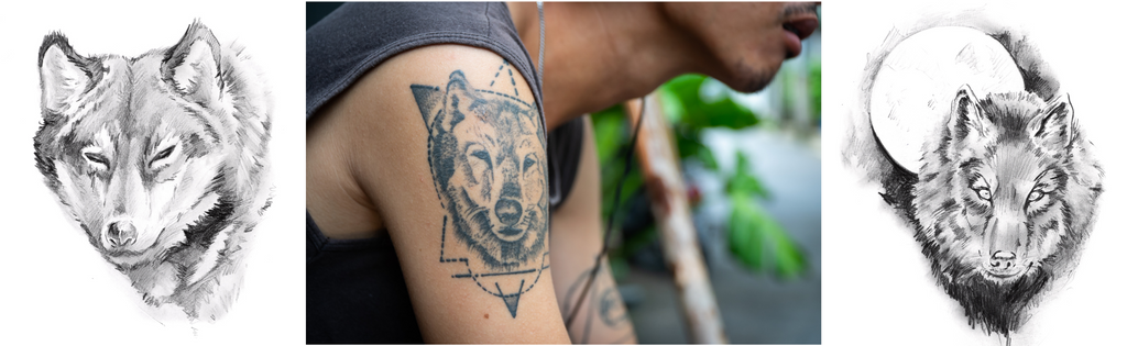 Tatouage loup