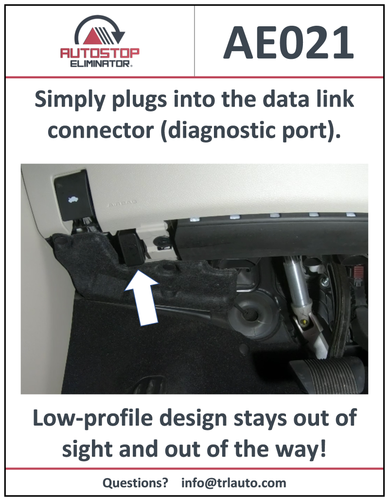 How to turn off auto start stop Chrysler Pacifica 2017 so auto stop stays off starts with buying an Autostop Eliminator.