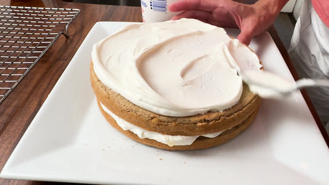 Greek yogurt frosting on dog cake recipe