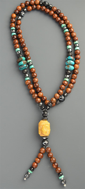 Handmade Mala Necklace, Made by Emily Silverman - beadstore.com