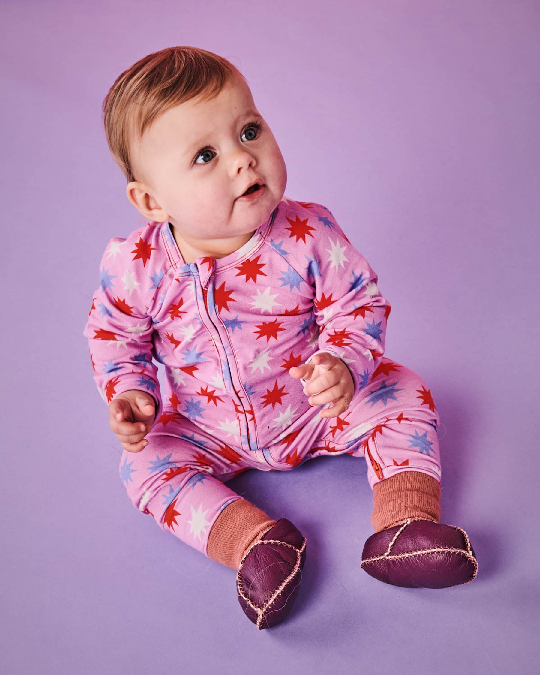 Be A Star Organic Long Sleeve Zip Romper