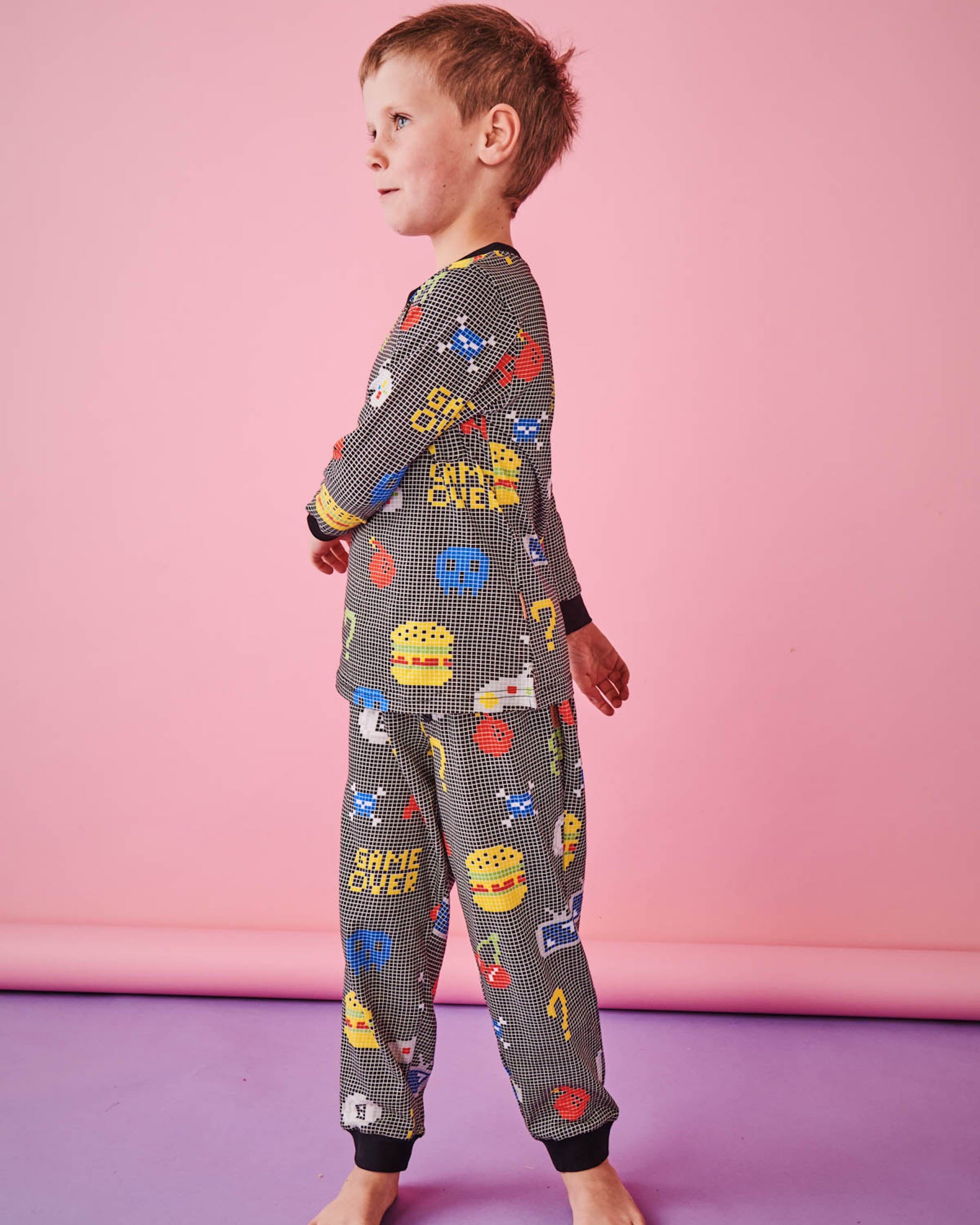 Gamer Organic Cotton Long Sleeve Top & Pant Pyjama Set