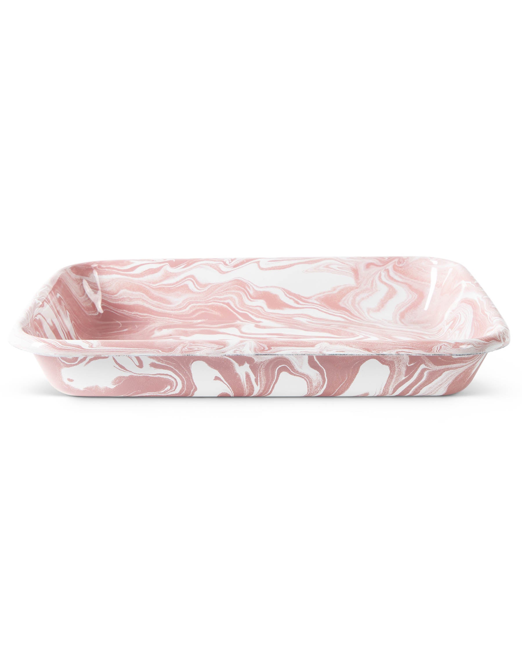 Pink Marble Enamel Baking Dish