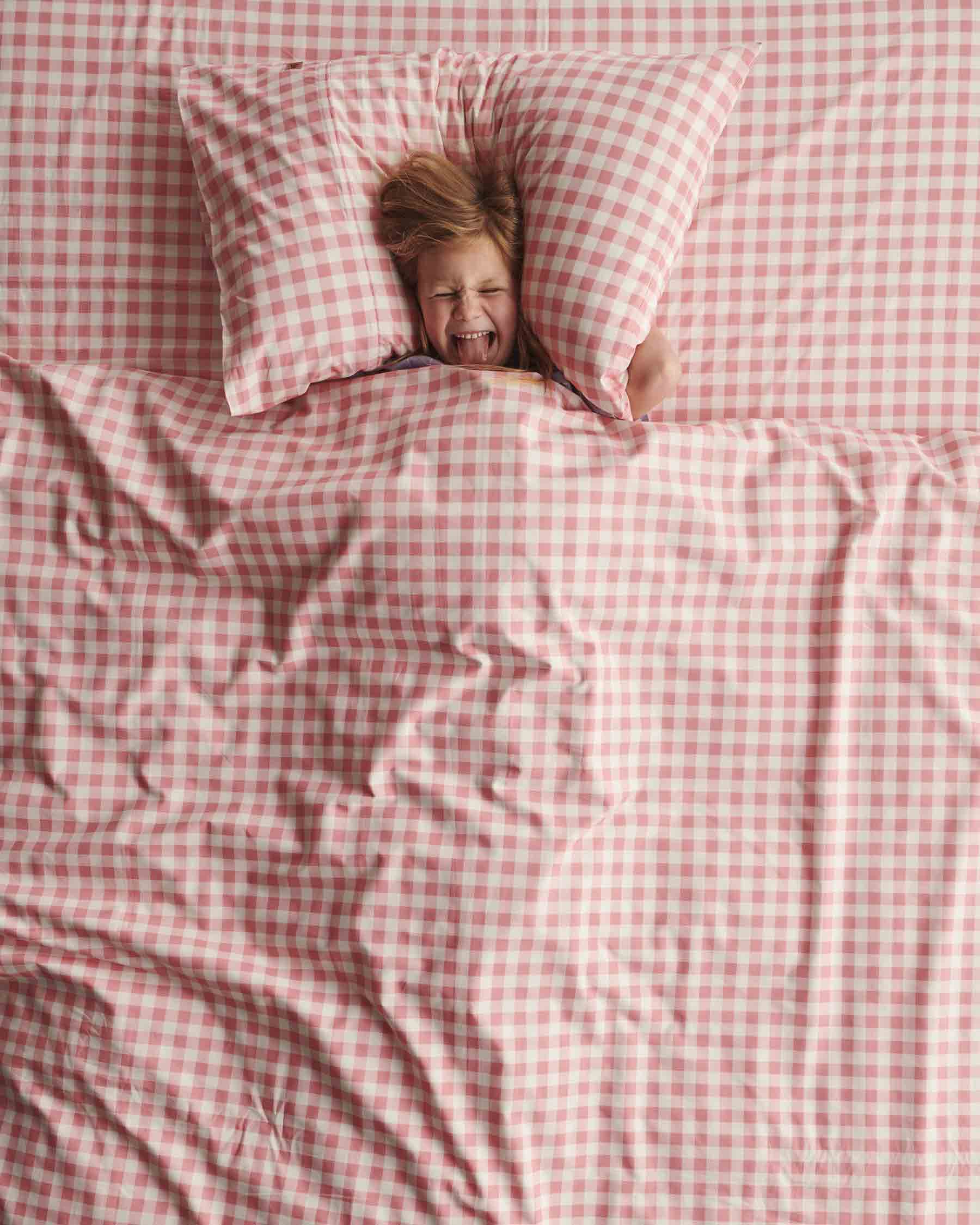 Gingham Candy Organic Cotton Fitted Sheet (US)