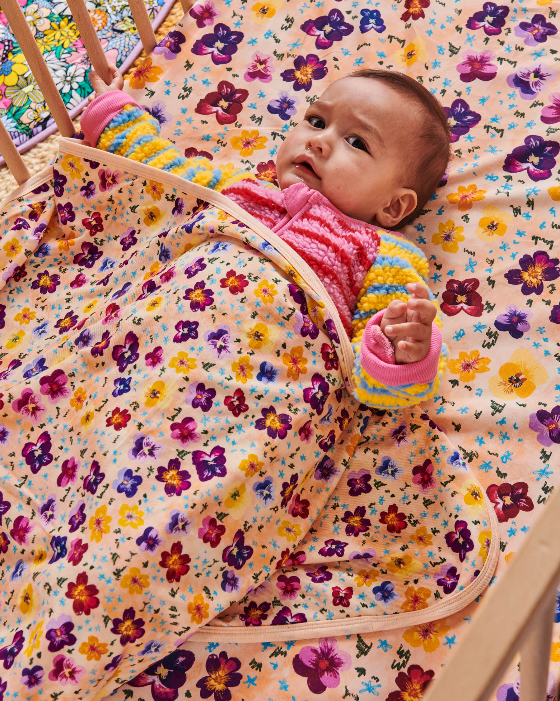 Pansy Organic Cotton Snuggle Blanket