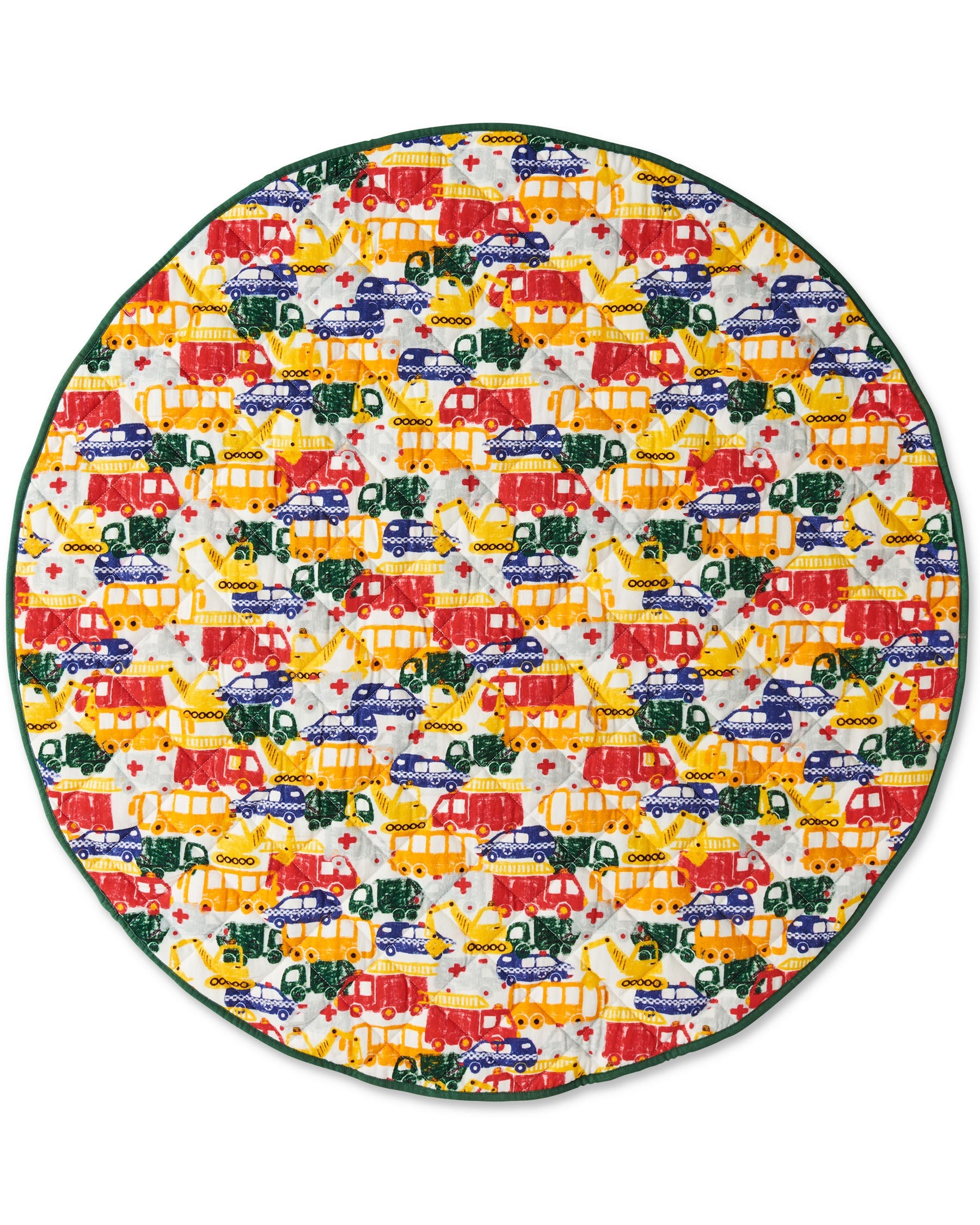 Big Wheels Quilted Baby Play Mat