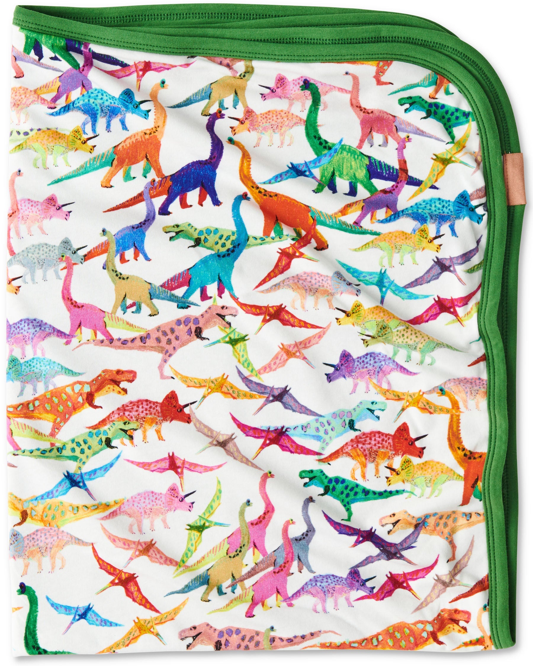 Dino Max White Organic Cotton Snuggle Blanket