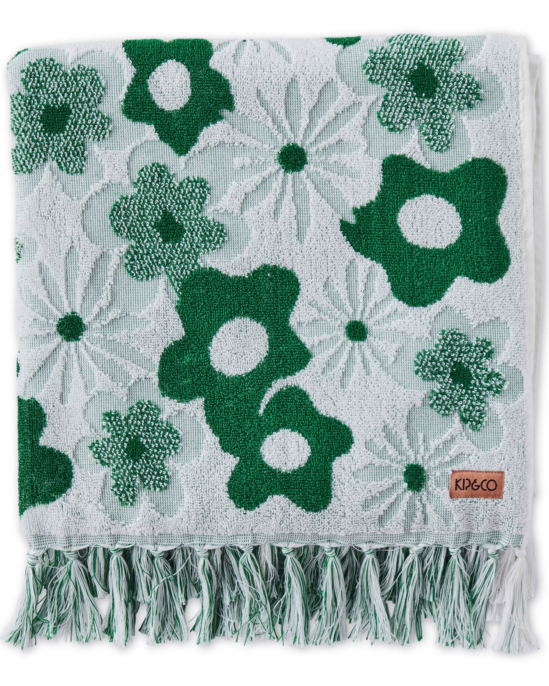 Green House Embossed Terry Bath Sheet / Beach Towel