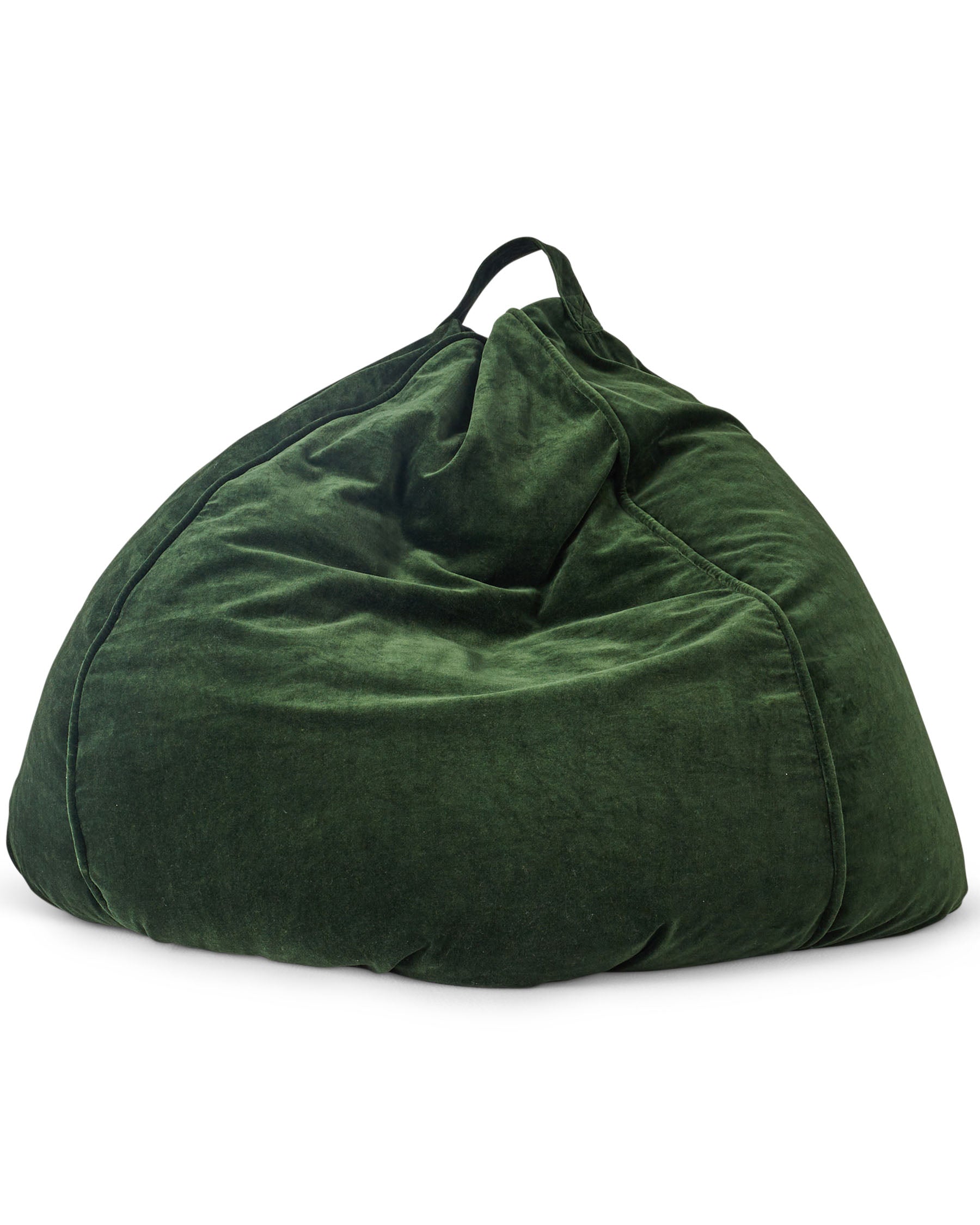 Kombu Green Velvet Beanbag